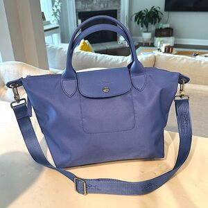 LONGCHAMP LePliage Blue Satchel / Crossbody Bag